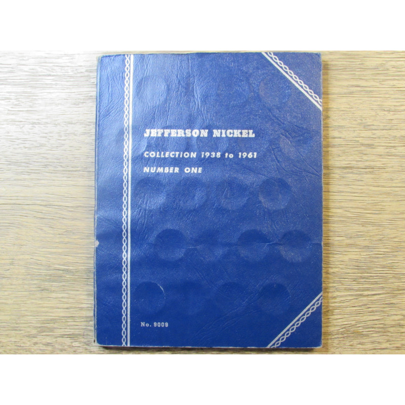 Whitman coin folder for Jefferson Nickels - 1938-1961 - vintage supply