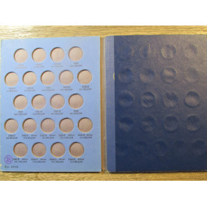 Whitman coin folder for Jefferson Nickels - early printing - 1938 onwards