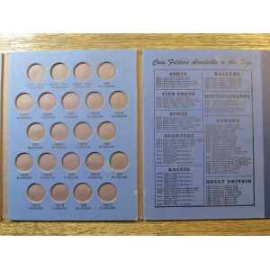 Whitman coin folder for Jefferson Nickels - early printing - 1938 onwards