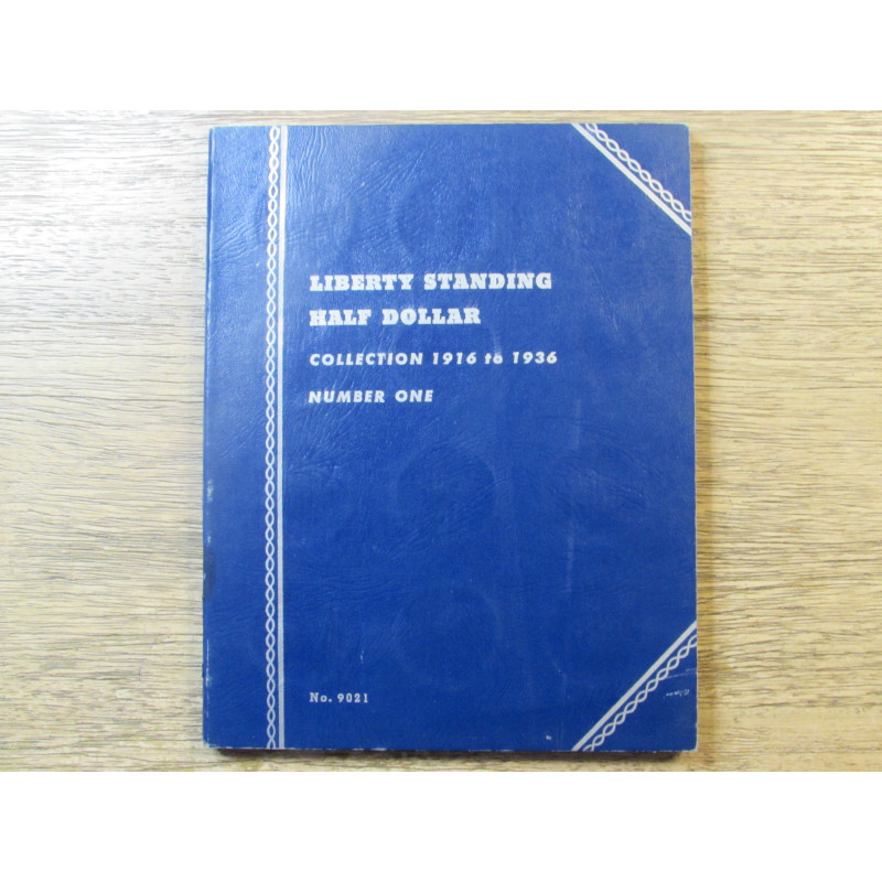 Whitman coin folder for Walking Liberty Half Dollars - 1916-1936 - vintgae supply
