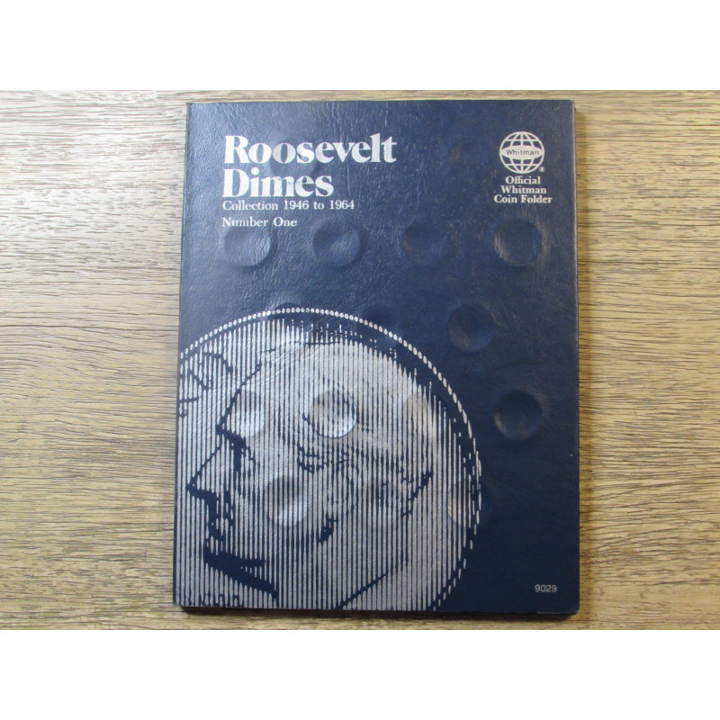 Whitman coin folder for Roosevelt Dimes - 1946-1964 - vintage supply