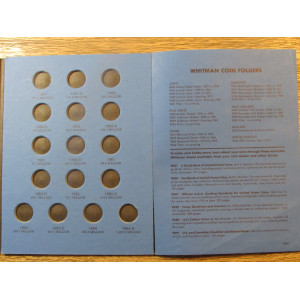 Whitman coin folder for Roosevelt Dimes - 1946-1964 - vintage supply