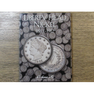 HE Harris Liberty Head Nickel coin folder - vintage coin supply