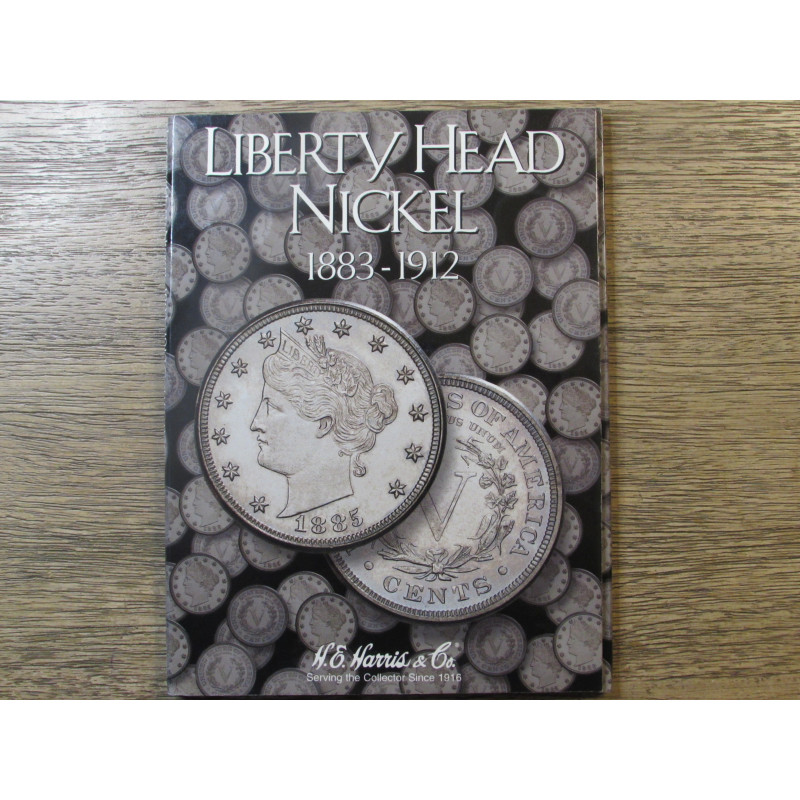 HE Harris Liberty Head Nickel coin folder - vintage coin supply
