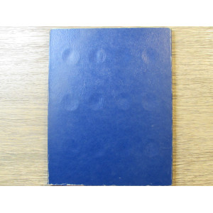 Whitman blue folder for Liberty Head Nickels - vintage V nickel storage
