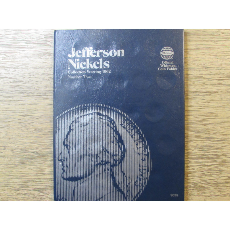 Whitman coin folder for Jefferson Nickels - 1968 onwards