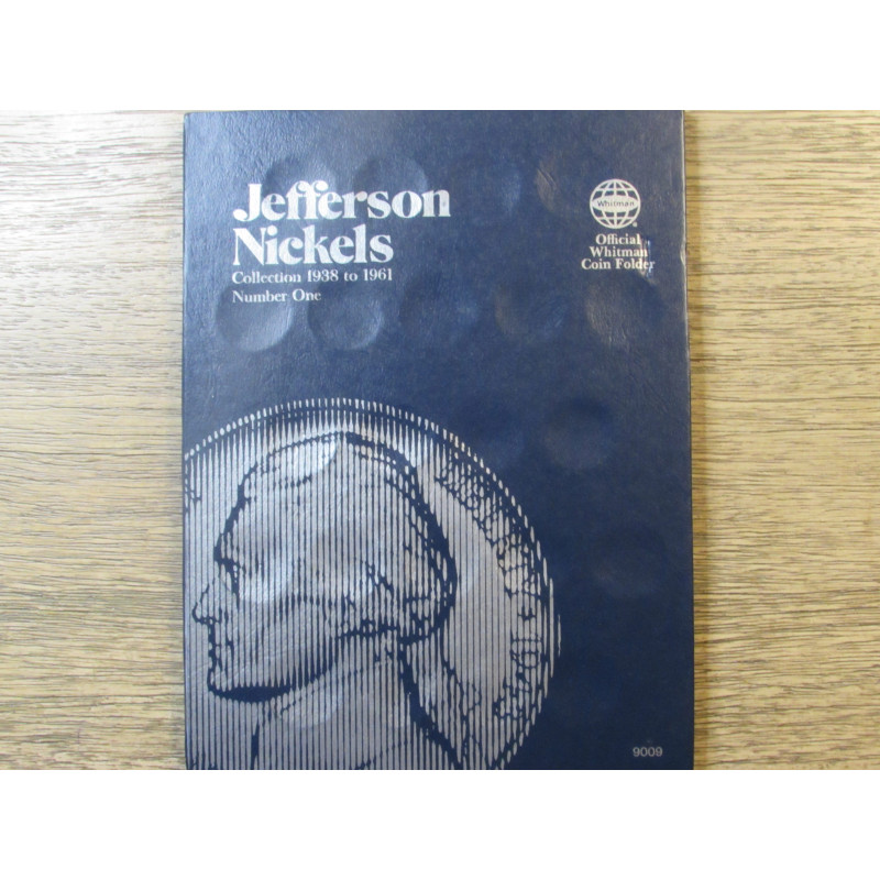 Whitman coin folder for Jefferson Nickels - 1938 to 1961 - vintage supply