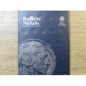 Whitman classic coin folder for Buffalo Nickels from 1913 to 1938 - vintage supply