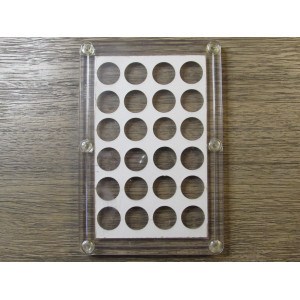 Capital Plastics coin holder for Mercury Dimes - 1938 to 1945 - vintage supply