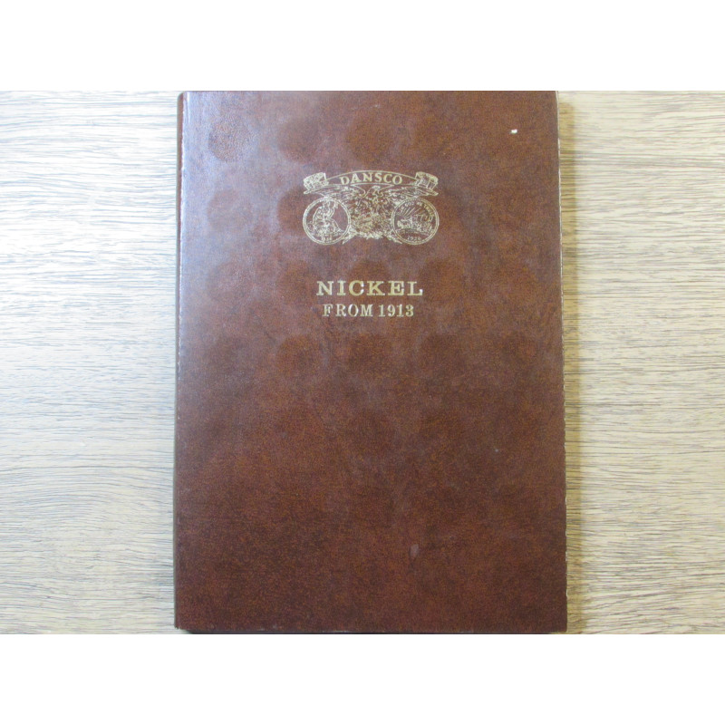 Dansco folder for Nickels - Buffalo and Jefferson type - vintage supply