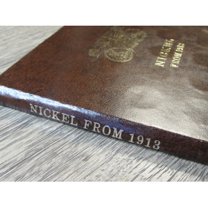 Dansco folder for Nickels - Buffalo and Jefferson type - vintage supply