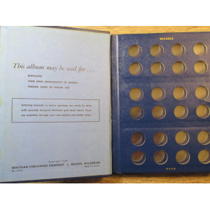 Whitman bookshelf coin album for Nickels Miscellaenous - DIY vintage coin supply