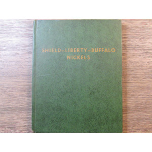 Whitman green coin album for Shield, Liberty, and Buffalo Nickels - vintage coin supply