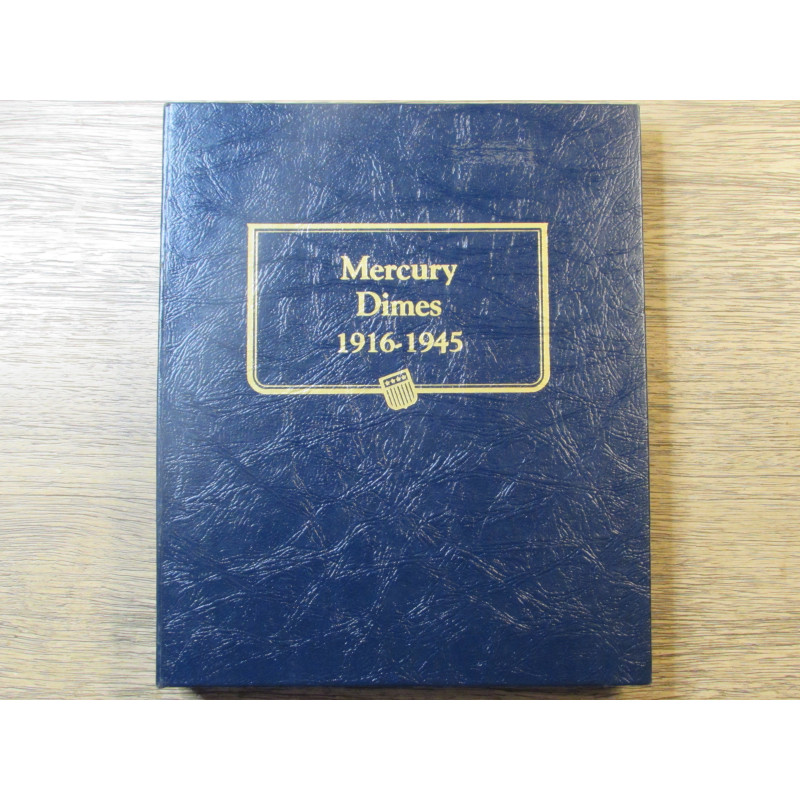 Whitman classic coin album for Mercury Dimes - 1916-1945 - vintage supply