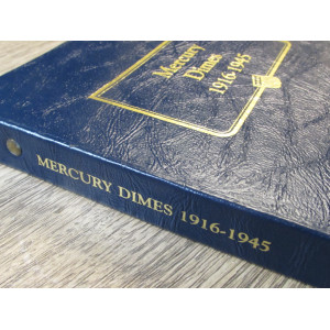 Whitman classic coin album for Mercury Dimes - 1916-1945 - vintage supply