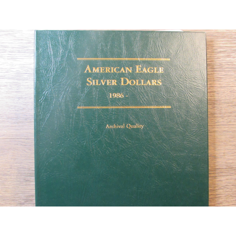 Littleton coin album for American Eagle Silver Dollars - 1986 onwards - vintage supply