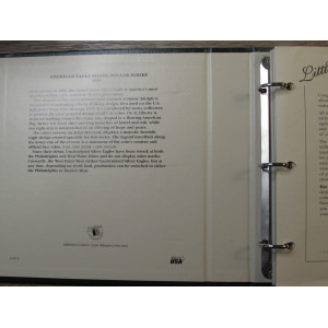 Littleton coin album for American Eagle Silver Dollars - 1986 onwards - vintage supply