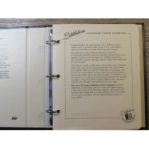 Littleton coin album for American Eagle Silver Dollars - 1986 onwards - vintage supply