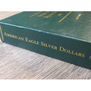 Littleton coin album for American Eagle Silver Dollars - 1986 onwards - classic green album