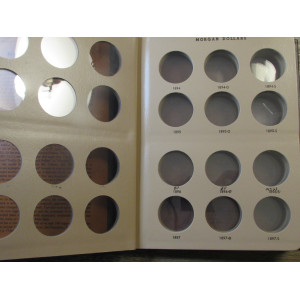 Dansco coin album for Morgan Dollars - 1891 - 1921 - vintage supply