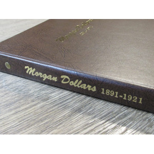 Dansco coin album for Morgan Dollars - 1891 - 1921 - vintage supply