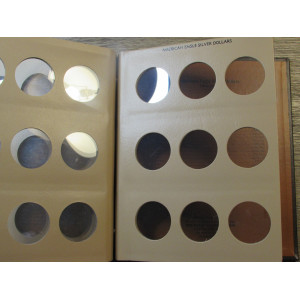 Dansco coin album for American Eagle Silver Dollars - vintage supply