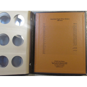 Dansco coin album for American Eagle Silver Dollars - vintage supply