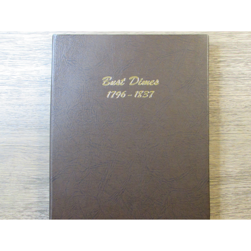Dansco Album for Bust Dimes - 1796 - 1837 - rare printing