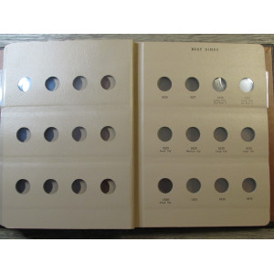 Dansco Album for Bust Dimes - 1796 - 1837 - rare printing