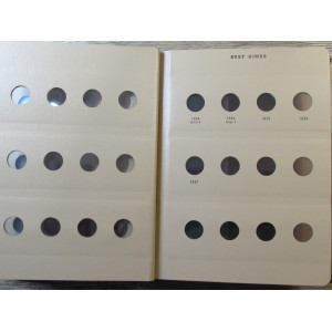 Dansco Album for Bust Dimes - 1796 - 1837 - rare printing
