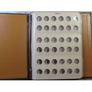 Dansco coin album for Cents - blank cover album with 3 pages