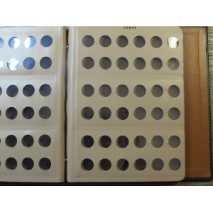 Dansco coin album for Cents - blank cover album with 3 pages