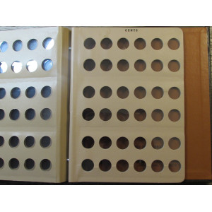 Dansco coin album for Cents - blank cover album with 3 pages