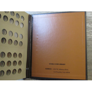 Dansco coin album for Dimes - blank cover album with 2 pages