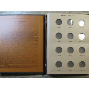 Dansco coin album for Sacagawea Dollars including proofs - vintage supply