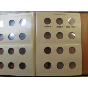Dansco coin album for Sacagawea Dollars including proofs - vintage supply