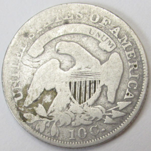 1836 Capped Bust Dime - antique American silver dime