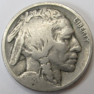 1918 S Buffalo Nickel - antique San Francisco mintmark Indian head nickel