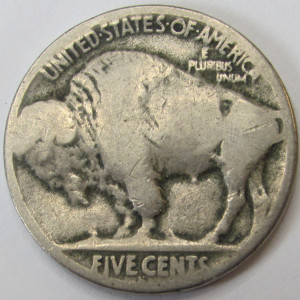 1926 S Buffalo Nickel - antique San Francisco mintmark bison nickel