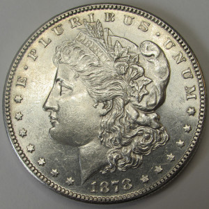 1878 S Morgan Dollar - antique San Francisco mintmark higher grade uncirculated silver dollar