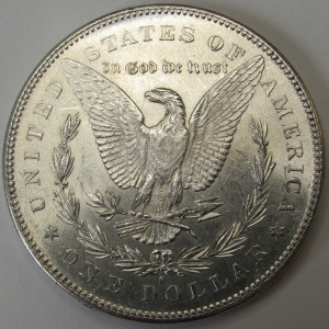 1878 S Morgan Dollar - antique San Francisco mintmark higher grade uncirculated silver dollar