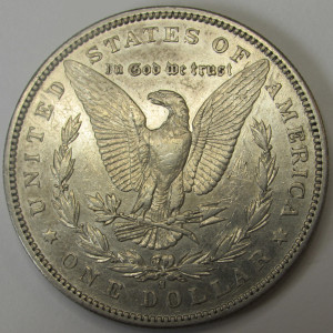 1892 S Morgan Dollar - antique San Francisco mintmark old silver dollar