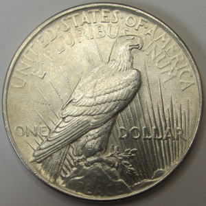1924 Peace Dollar - antique original uncirculated American silver dollar