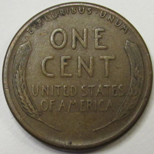 1925 S Lincoln Wheat Cent - antique San Francisco mintmark wheat penny