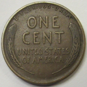 1926 S Lincoln Wheat Cent - antique high grade San Francisco mintmark wheat penny