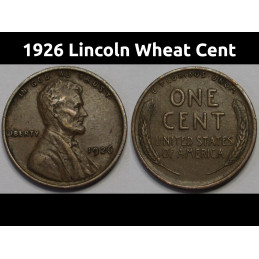 1926 Lincoln Wheat Cent -...