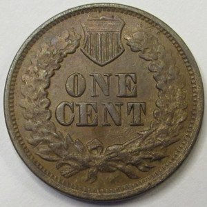 1866 Indian Head Cent - antique higher grade scarce date American penny