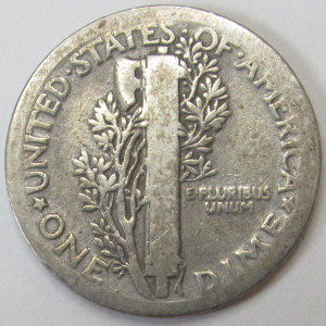 1921 Mercury Dime - key date low mintage American silver dime