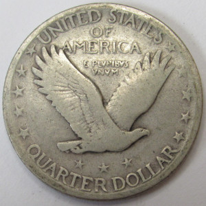 1927 S Standing Liberty Quarter - antique low mintage American silver quarter