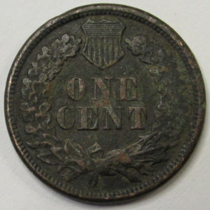 1865 Indian Head Cent - antique Civil War era American penny